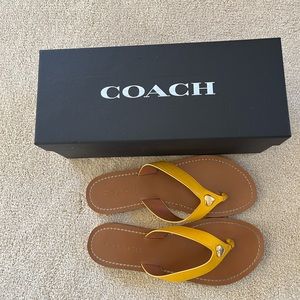 Coach sandals , flip flops